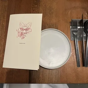 Cute menu