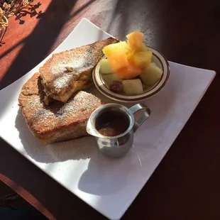 Bananas Foster Stuffed French Toast for Brunch