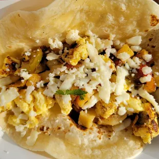 Build your own breakfast taco