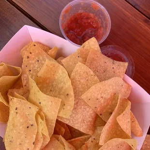 a bowl of tortilla chips