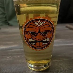a glass of beer