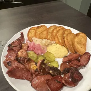 Sausage plate - polish and cheddar/jalapeño