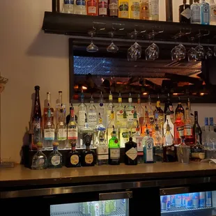 Well stocked bar