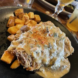Chicken Fried Steak and potatoes