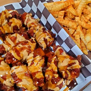 Call 704-776-9518 to place your order! Try our award winning wings or our awesome chicken, bacon, ranch quesadilla!