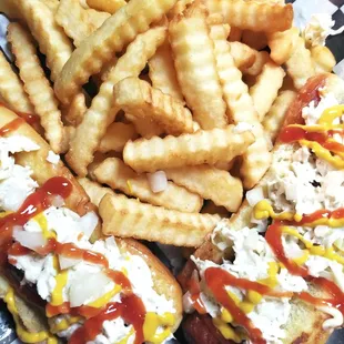 Double Dogs - Loaded Hotdogs &amp; Fries