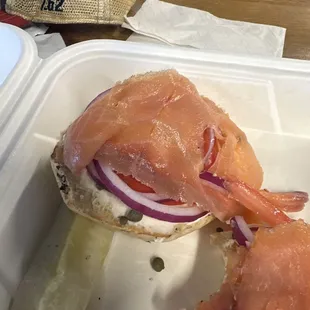 Lox bagel