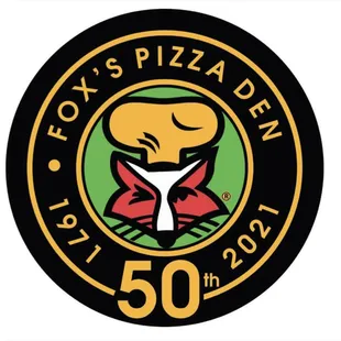 the logo of fox's pizza den