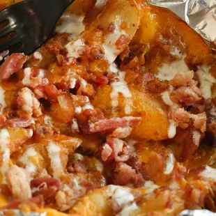 Bacon cheddar fries