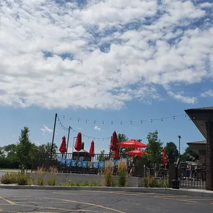 a car parked in a parking lot