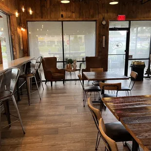 the interior of the restaurant