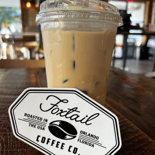 *Free sticker *Iced Caramel Latte