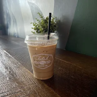 Iced Oat Milk Latte Honey