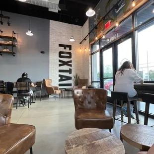 people sitting at tables