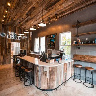 the interior of the restaurant