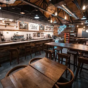 the interior of the restaurant