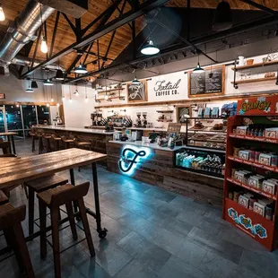 the inside of the store