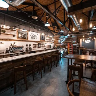 the interior of the restaurant