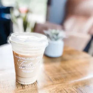 Lavender vanilla iced latte