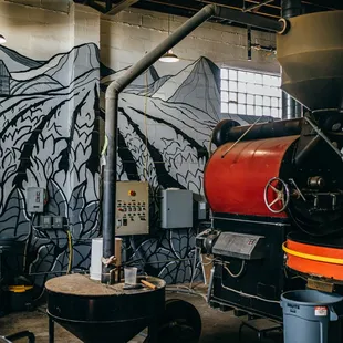 a coffee roasting machine