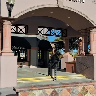 A view from the sidewalk