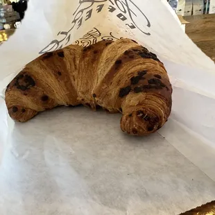 My chocolate chip croissant