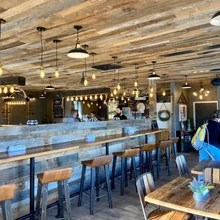 the interior of the restaurant