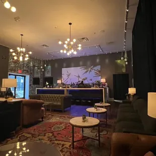 View on the inside from the far back corner.