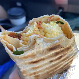 Southwest breakfast burrito