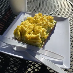 Avocado Toast with scrambled egg