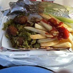 Boneless chicken bowl with hatch green chili.