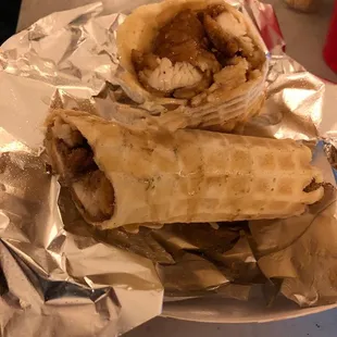 Maple Chicken Waffle Roll