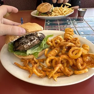 Foxy's Burger with Frisco Fries