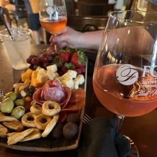 pinot and charcuterie