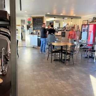 people in a wine cellar