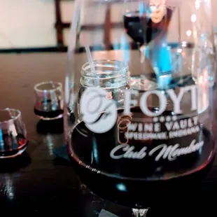 a glass of wine on a table