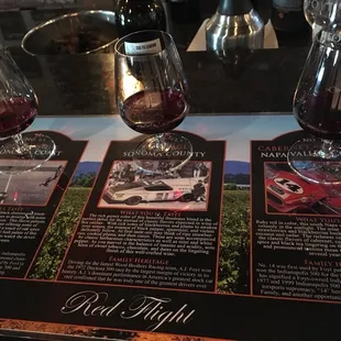 Wine flight is great for the undecided!