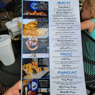 Photo of menu