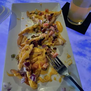 Loaded Fries with cheddar