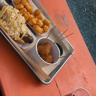 The Hauselhoff and corn pups are FIRE!! Come eat