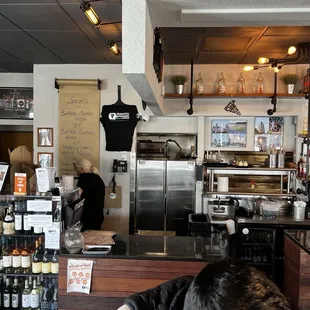 The outside of the kitchen..