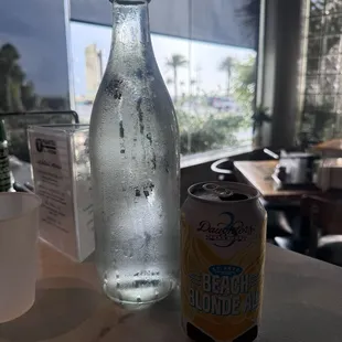Local brew and table water