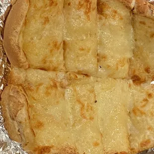 Garlic cheese bread. Off the chart