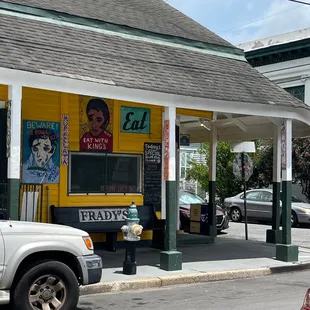 a car parked in front