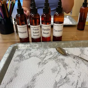 Smelling oils together