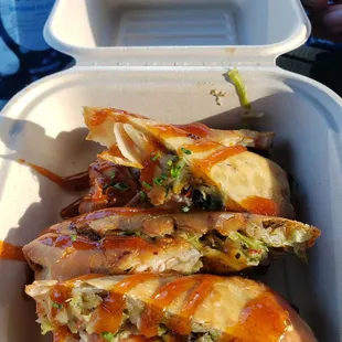 Salmon egg roll