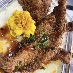 Wit Da Grits (Fried Catfish)