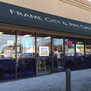 Storefront of the Frame City &amp; Art Gallery