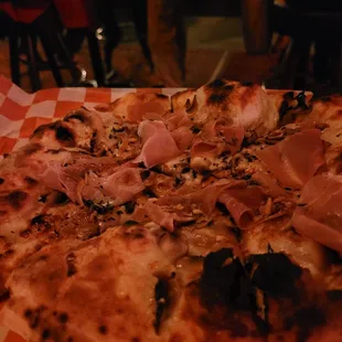 White Pie with prosciutto - excellent. 2.9.21