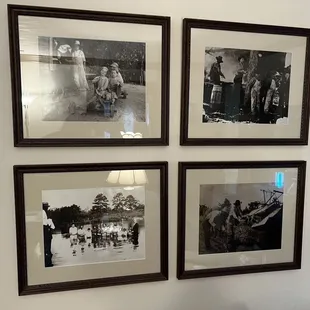 Old family photo display custom framed by the store for me